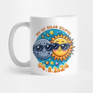 My First Total Solar Eclipse April 8 2024 Toddler Kids Mug